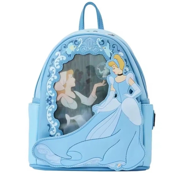NWT Loungefly Disney Cinderella Lenticular Portrait Mini Backpack - Picture 1 of 9